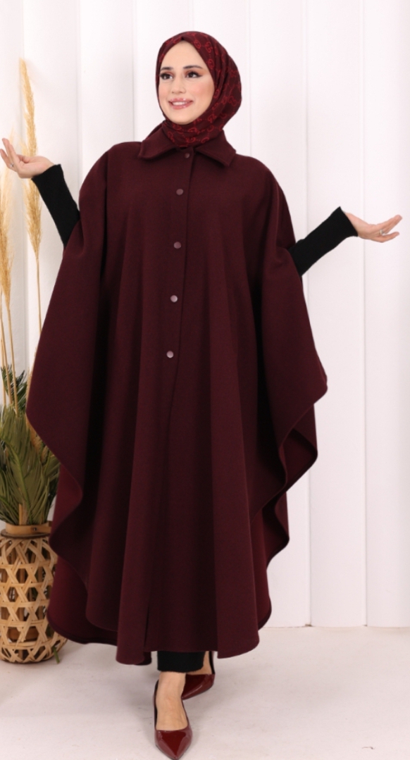 كاب شتوي نسائي من الجوخ الإيطالي