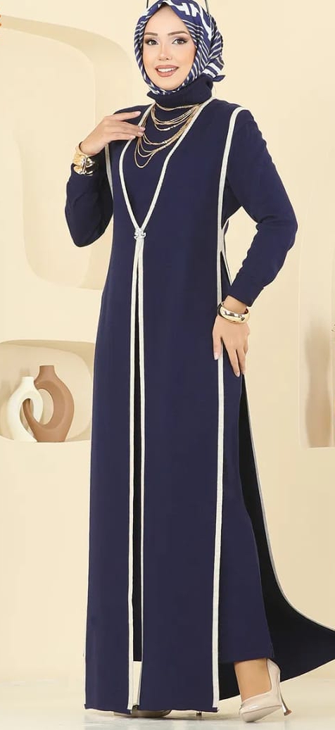 طقم شتوي أنيق للمحجبات