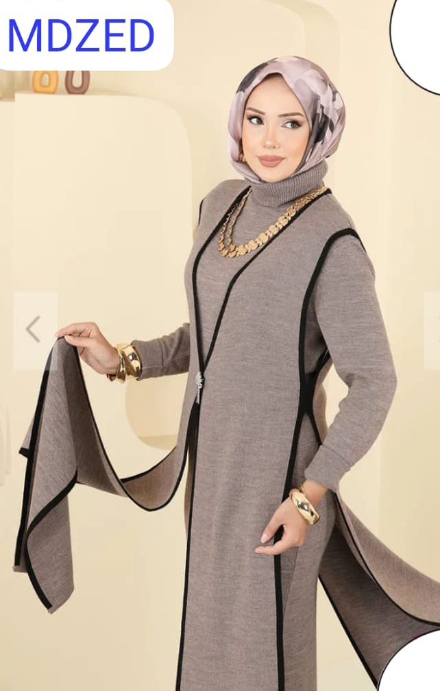 طقم شتوي أنيق للمحجبات