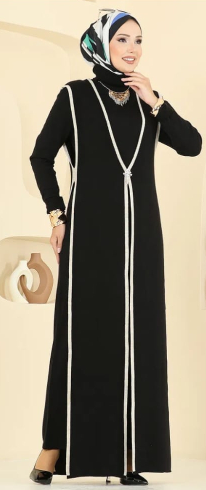 طقم شتوي أنيق للمحجبات